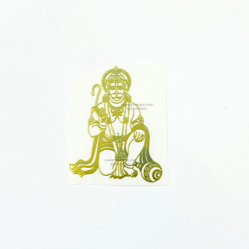 Full Hanumanji Metal Sticker