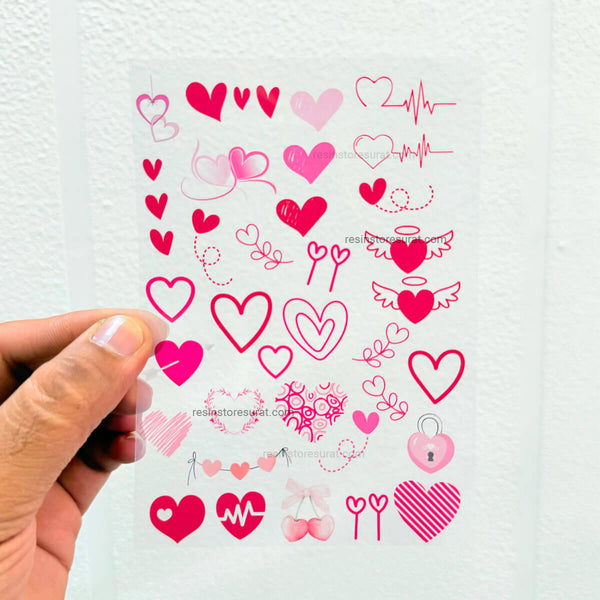 Heart Insert Sheet - A6