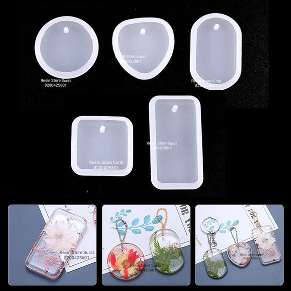 5 pcs Set Keychain Pendent Moulds