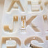 Alphabet Keychain Metal Sticker