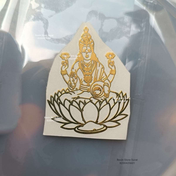 Laxmi ji Metal Sticker - 2 inch