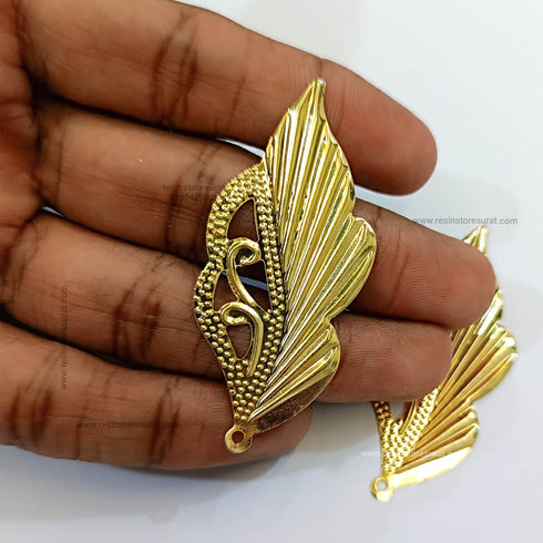 Metal Leaf D - 6 Pcs