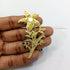 Metal Flower and Leaf - 6 Pcs