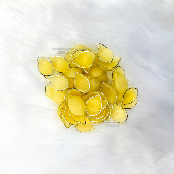 Light Yellow Flower Petal Silver