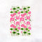 Lotus Flower with Leaf 3D UV Sticker Sheet - A6