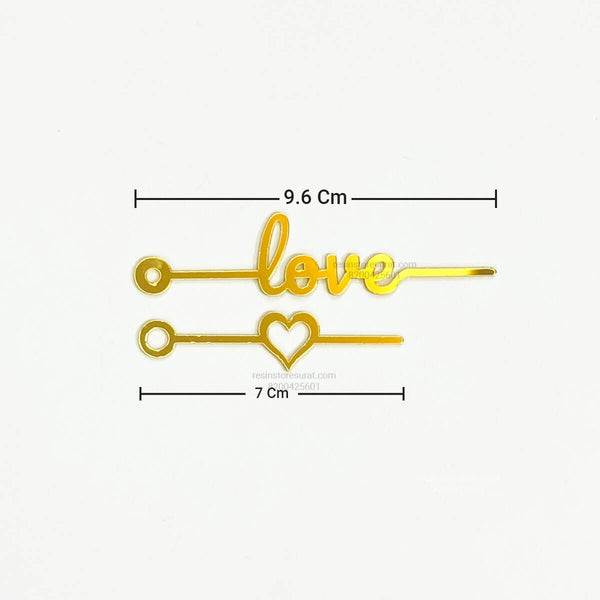 Love Acrylic Clock Hand