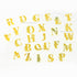 Custom Floral Alphabet Metal Sticker - 1 Inch