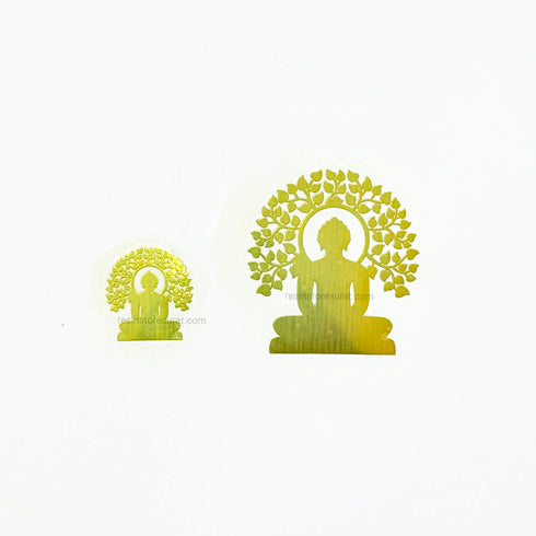 Metal Sticker - Mahavir Swami with tree