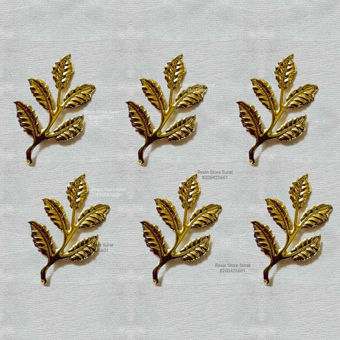 Metal Leaf - 6 Pcs Design B