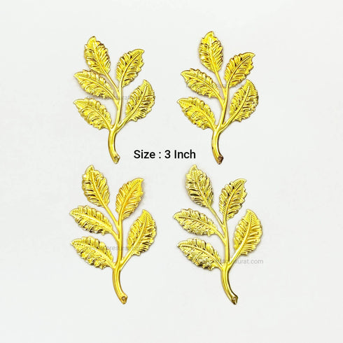 Big Metal Leaf - 4 Pcs