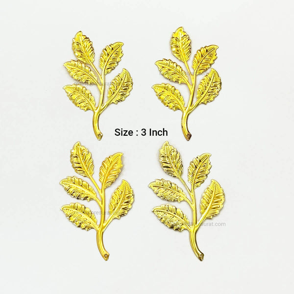 Big Metal Leaf - 4 Pcs