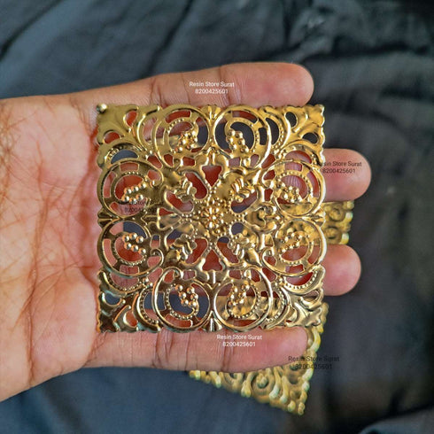 Metal Square Design Cut - 2 pcs