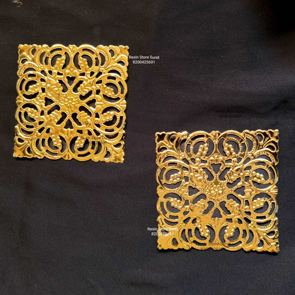 Metal Square Design Cut - 2 pcs