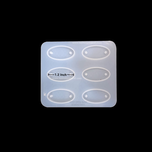 Oval Rakhi Mould 6 Cavity