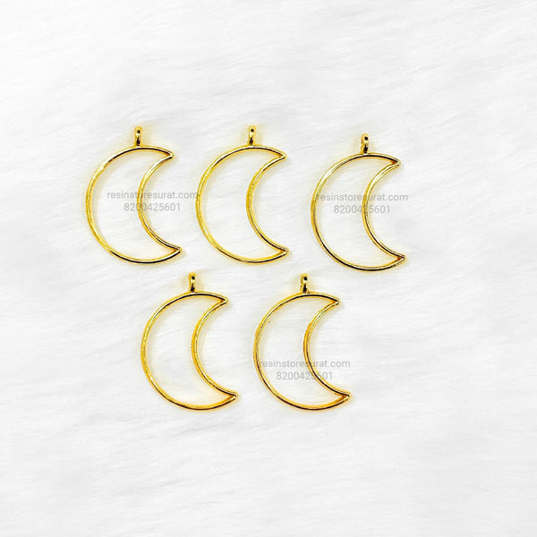 Gold Moon Bezel - 5 Pcs