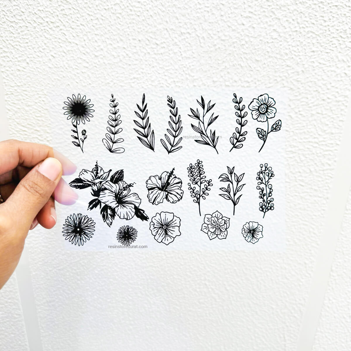 Flower Stem A6 Insert Sheet Resin Store Surat