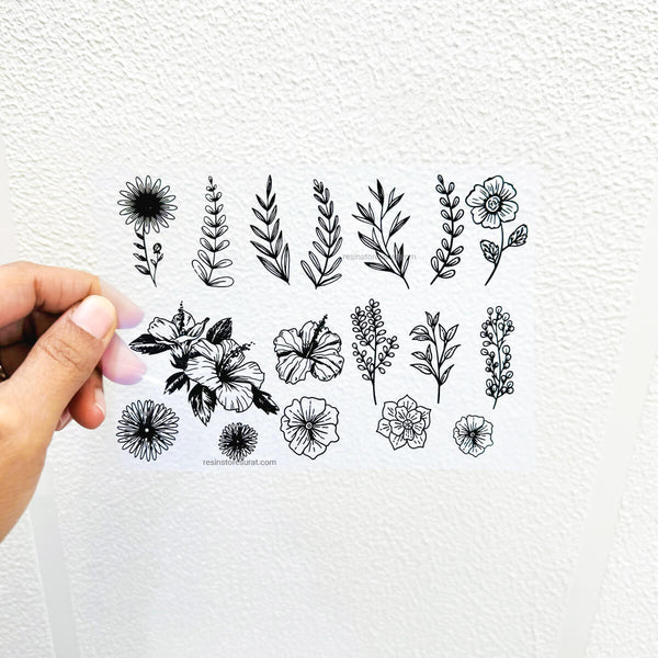 Flower Stem - A6 Insert Sheet