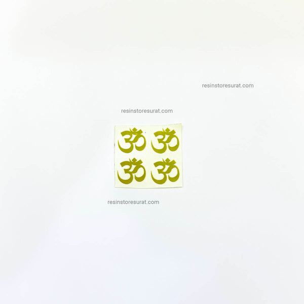 Om Rakhi Metal Sticker - 4 pcs