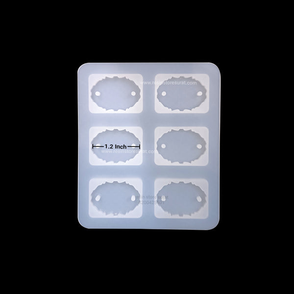 Oval Agate Rakhi Mould 6 Cavity