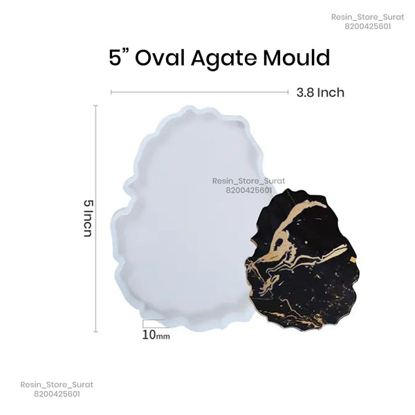 5 inch Oval Agate Mould