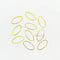 Oval Bezel Frame Gold - 10 Pcs