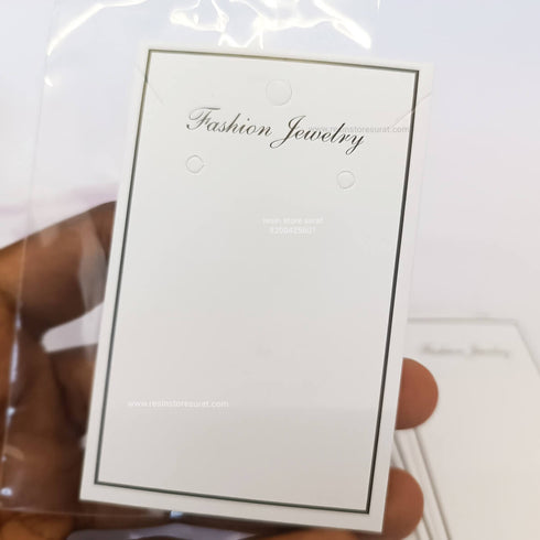 Jewellery Packing Card