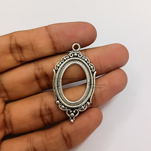 Silver Pendant Base D