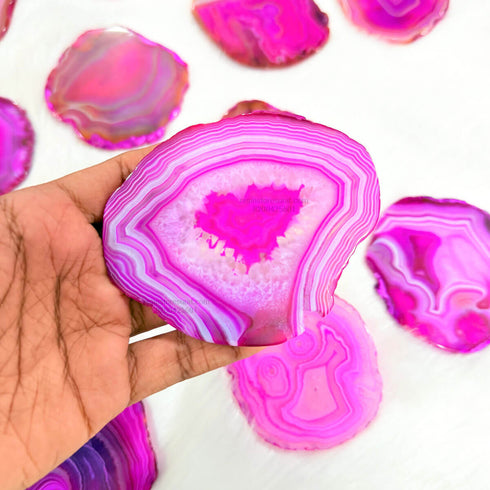 Pink Agate Slice