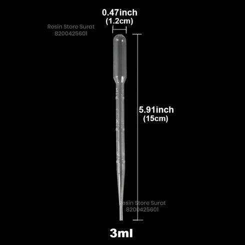 5 Pcs Plastic Dropper 3 ML