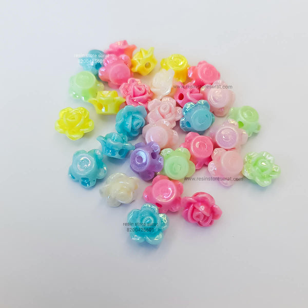 Plastic Flower Beads
