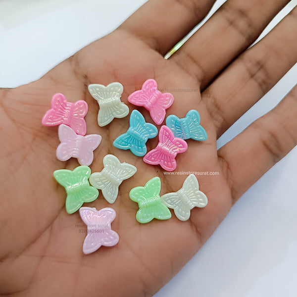Plastic Butterfly Beads