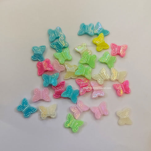 Plastic Butterfly Beads