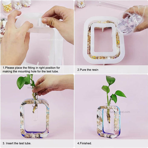 Rectangle Planter Mold with Test Tube