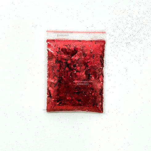 Red Chunky Glitter