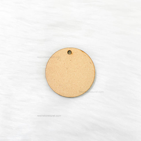 Round MDF Keychain Base - 2 Inch