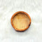 4 Inch Round Shape Wooden Candle Bowl