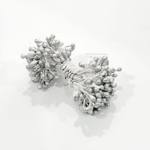 Silver Mini Pollen Flower Bunch
