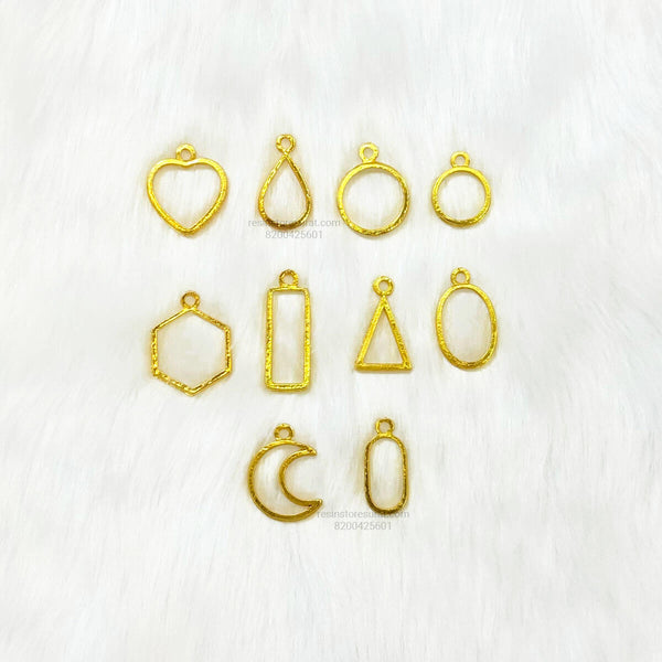 Small Gold Bezel Set - 10 Pcs