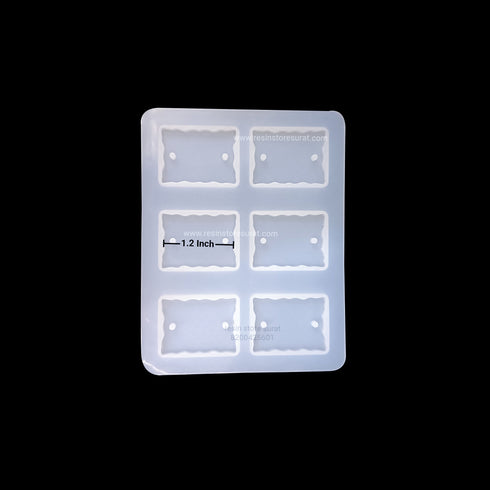 Rectangle Agate Rakhi Mould 6 Cavity