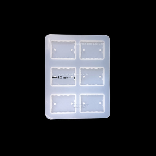 Rectangle Agate Rakhi Mould 6 Cavity