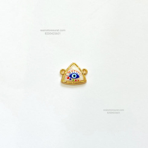 Triangle Evil Eye Rakhi Charm