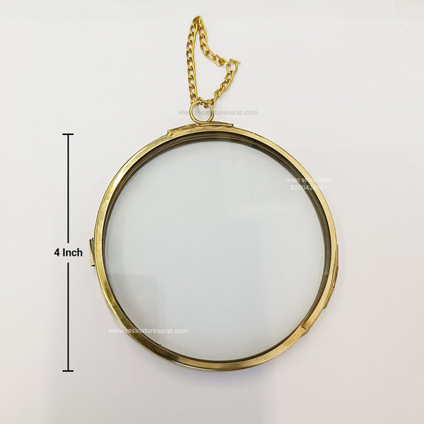 Vintage Round Metal Frame 4 inch