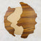 Geode Wooden Clock Cutout - 12 inch