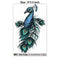 Peacock Water Transfer Sticker MIT-16