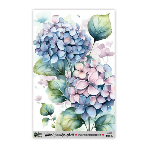 Flower Water Transfer Sticker MIT-43