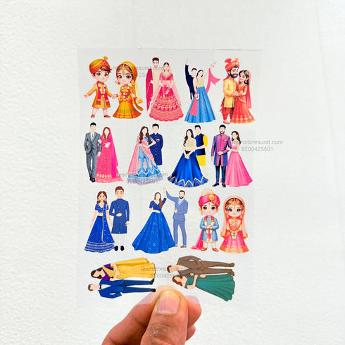 A6 Wedding Indian couple - Insert Sheet