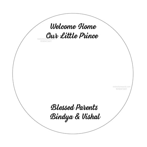 Welcome Home Our Little Prince - Acrylic Cutout