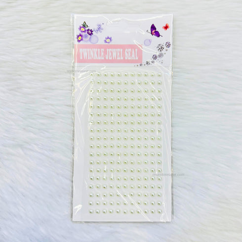 Pearl White Beads sticker sheet