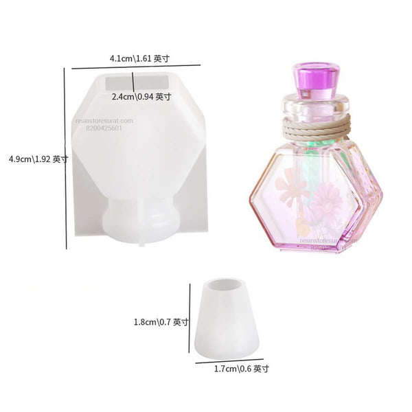 Hexagon Wishing Bottle Mould