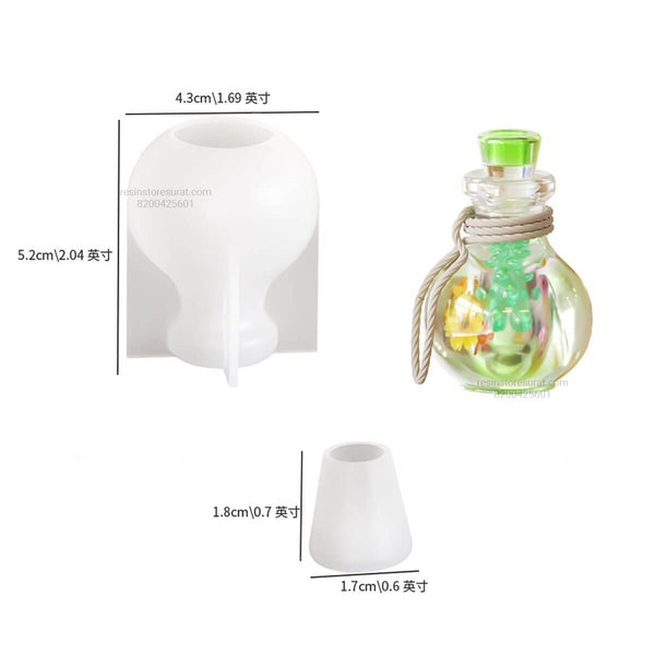 oval shape Wishing Bottle Mould